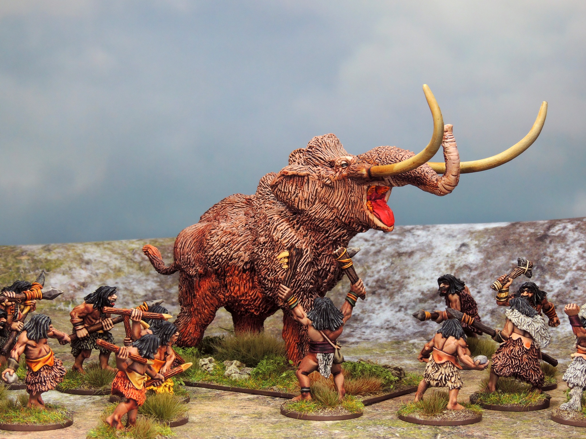 Cave Men Vs Mammoth - North Star Military Figures