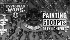 Painting 5000 Points Of Dystopian Wars! Enlightened Fleet Painting VLOG