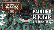 Painting 5000 Points Of Dystopian Wars! Enlightened Fleet Painting VLOG