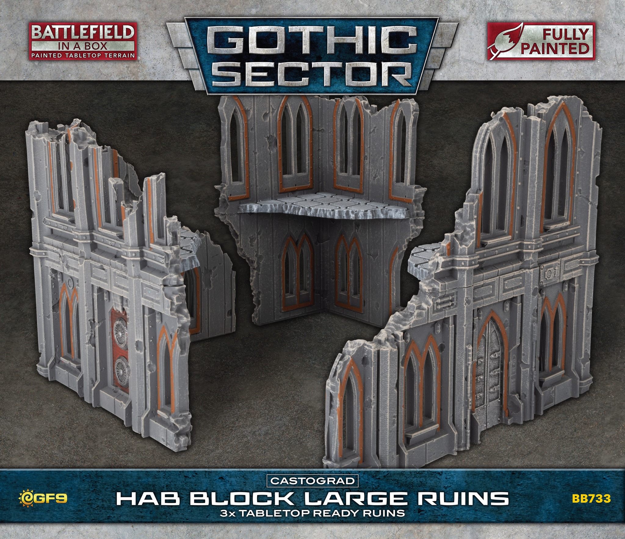 Hab Block Large Ruins - Gale Force Nine