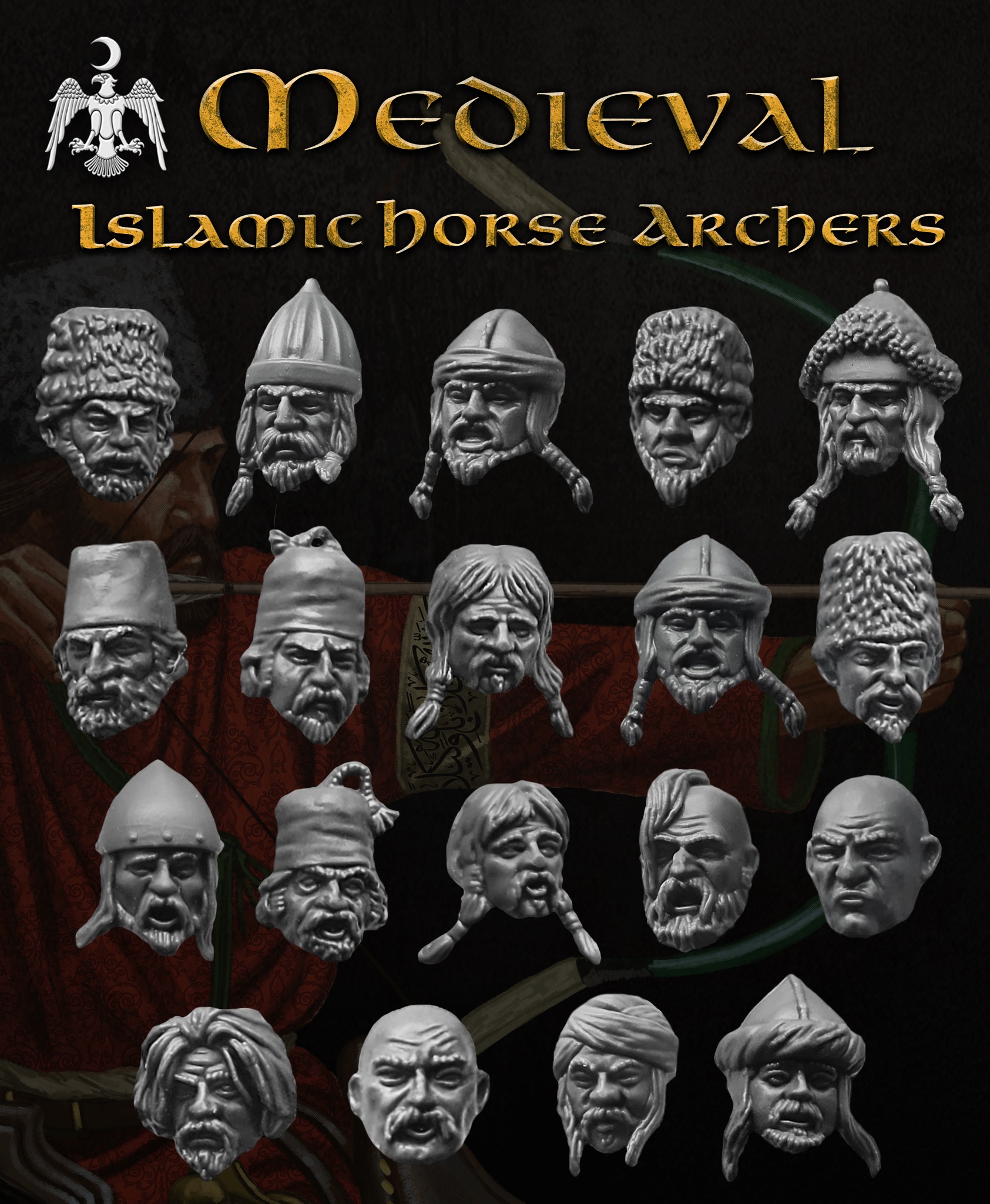 Islamic Horse Archers Heads - Victrix Miniatures