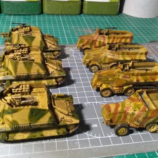 21st Panzer Division vehicles and crews