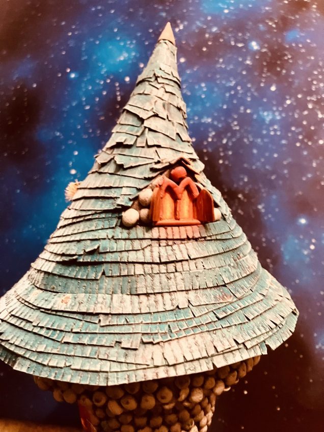 Completed and painted roof