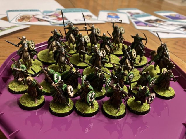 Group shot of the 24 Rohan figures