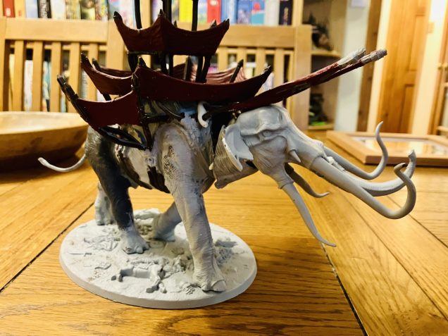 A lot of white-tac to show the desired pose.