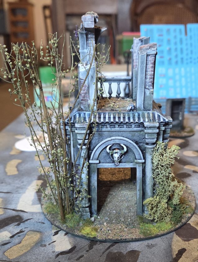 All completed inc. Green washes for dampness. Just needs a matt varnish.