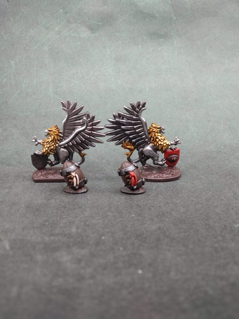 Didn't want to depict actual animals, wanting it to more obviously a statue or mascot.