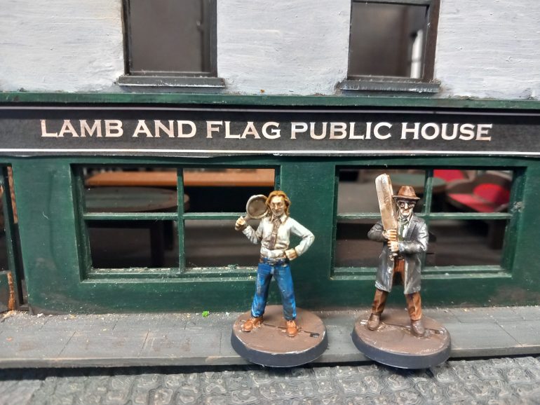 I also picked up these two trouble makers from crooked dice and got them painted this afternoon. I'm thinking Eddie and Richie vs the apocalypse 