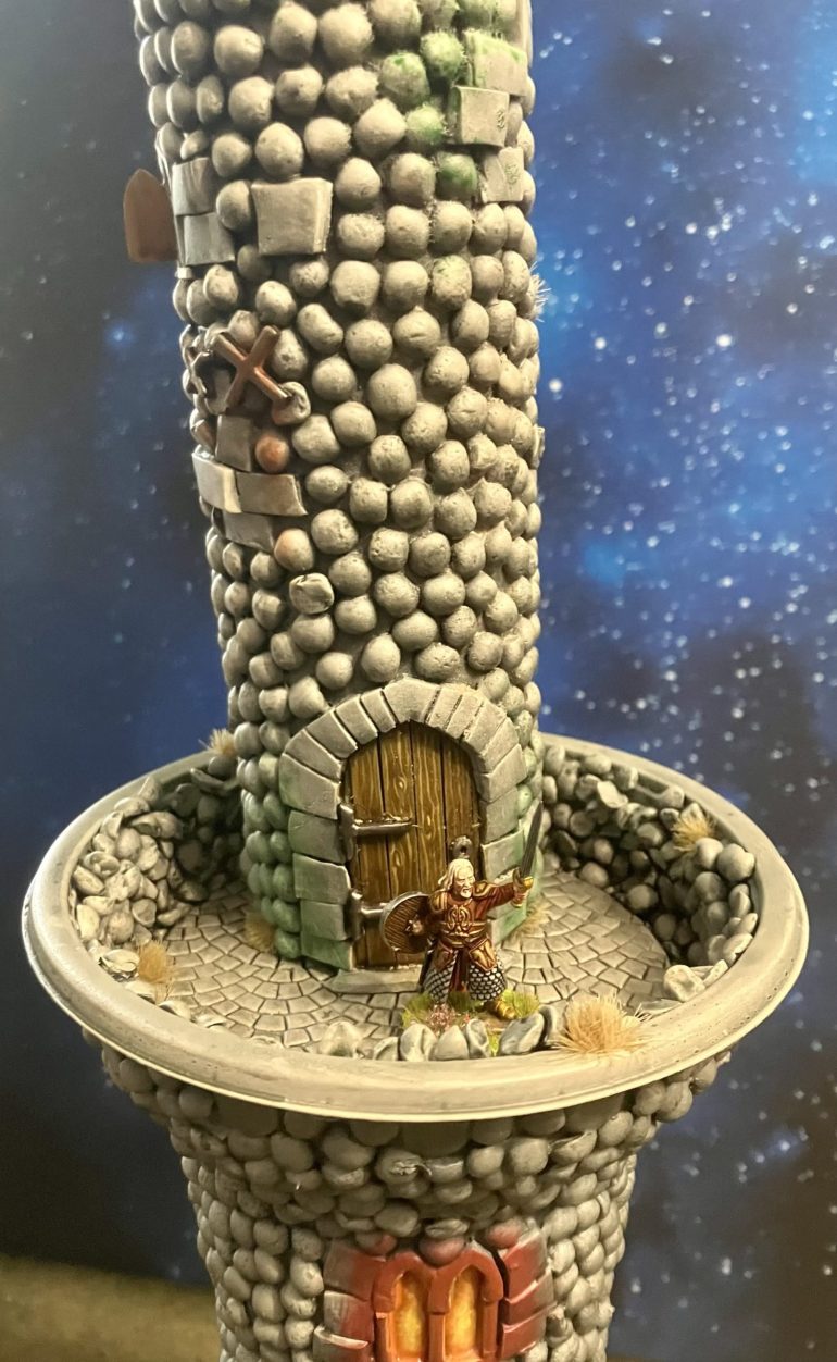 Balcony with second tower