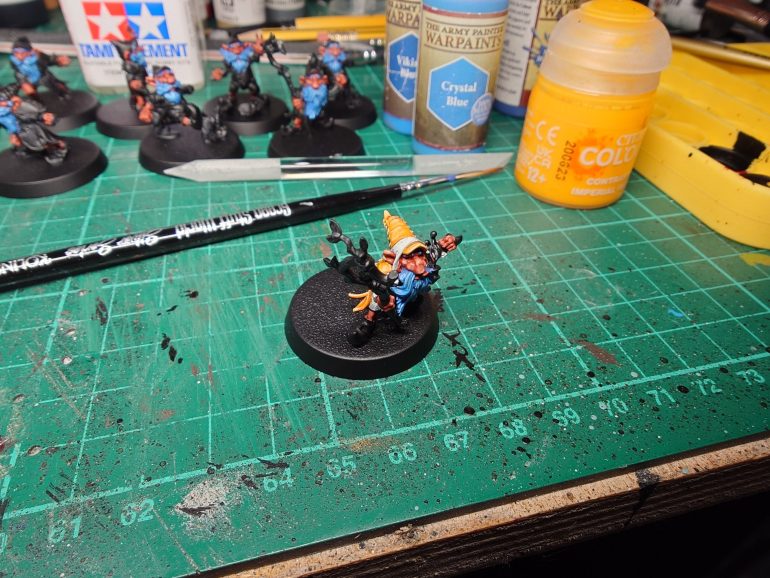 Next up the yellow, not 100% happy but well it will be tweaked.