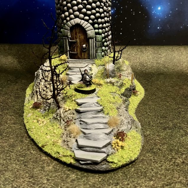 Steps leading up to the main tower.