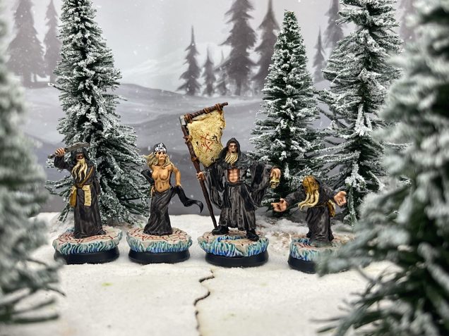 a backup necromancer wizard and 3 more cultists with various different odd kinks...