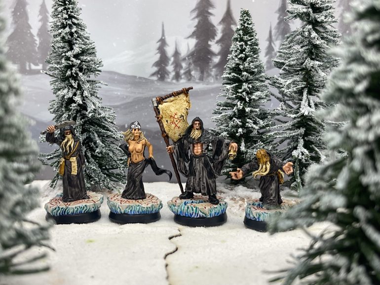 a backup necromancer wizard and 3 more cultists with various different odd kinks...
