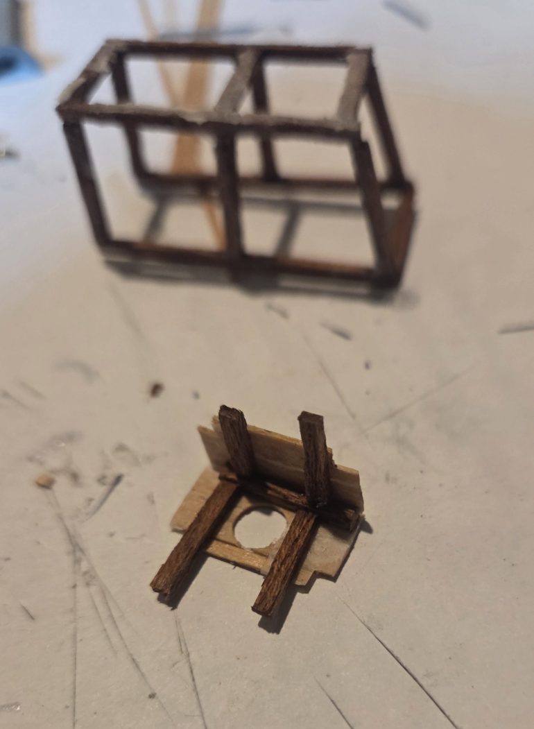 Measuring, trimming and shaping the toilet seat.