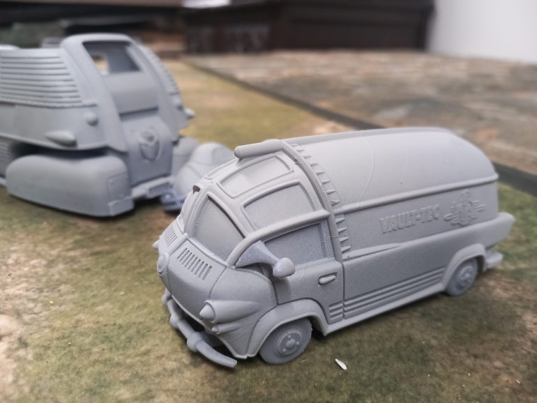 The vault tec van is my favourite. I want to print it twice so I can have a pristine version 