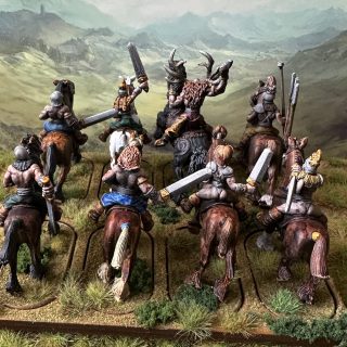 Earth Tribes Cavalry and the finished army
