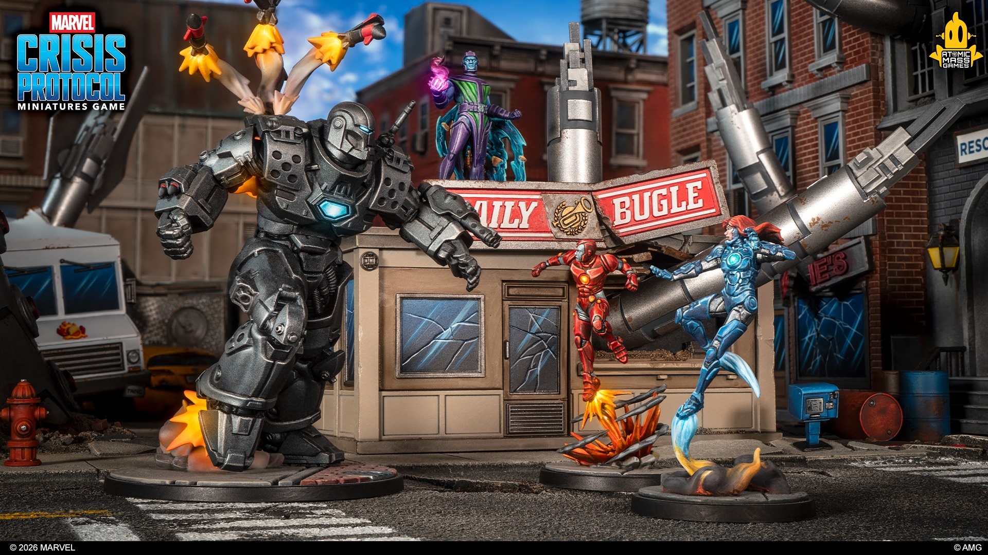 Iron Lad Iron Monger Kang & Rescue - Miniatures - Marvel Crisis Protocol