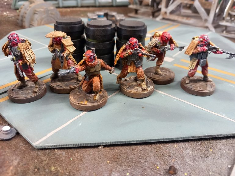 Rebel fugitives from war torn Mimban have set up camp in the hills surrounding the port of Fridens Hills. Desperate for supplies they often raid and steal from the port in the early hours. Captain Ka and crew have been hired to protect the supply depot 