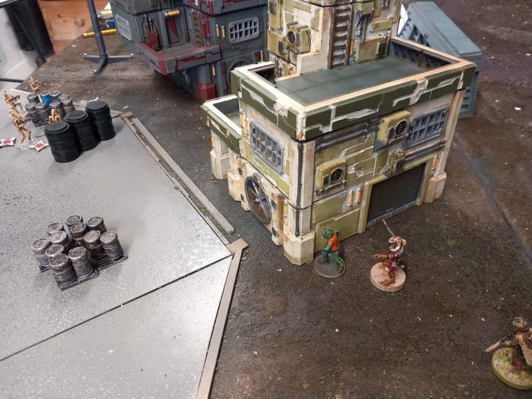 Splitting into two groups the crew attempt to out flank the droids. Ka struggles to stop weedo once again raising ahead.