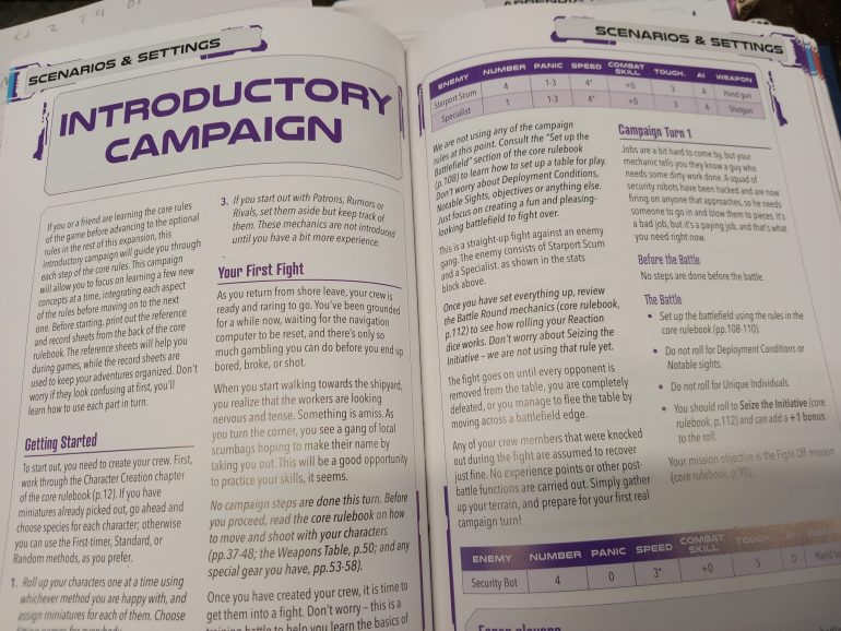 Starting the campaign