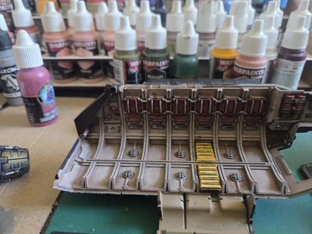 The roof and one side of the Lighter