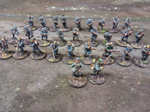 Looking at the force lists for 1918 I have plenty of German infantry to form a platoon but I could do with some stormtroopers 