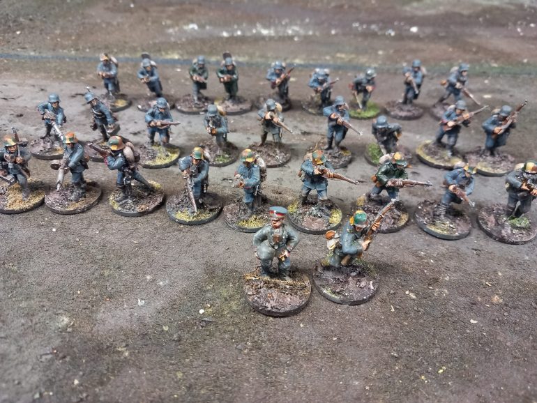 Looking at the force lists for 1918 I have plenty of German infantry to form a platoon but I could do with some stormtroopers 