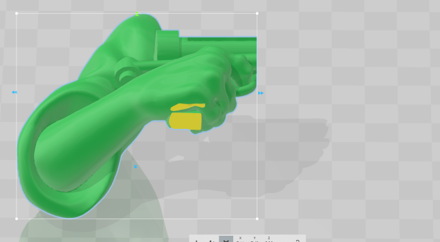 The cube gives us a much cleaner cut and preserves the arm