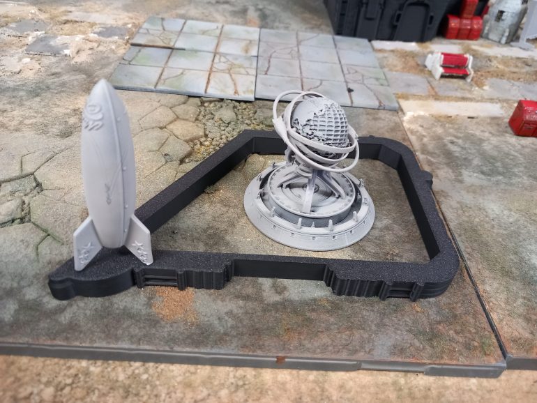 A failed building print works as a walled area