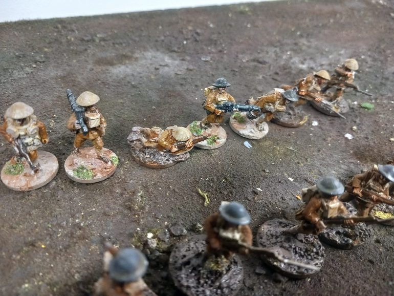 For support I can add a light machine gun unit