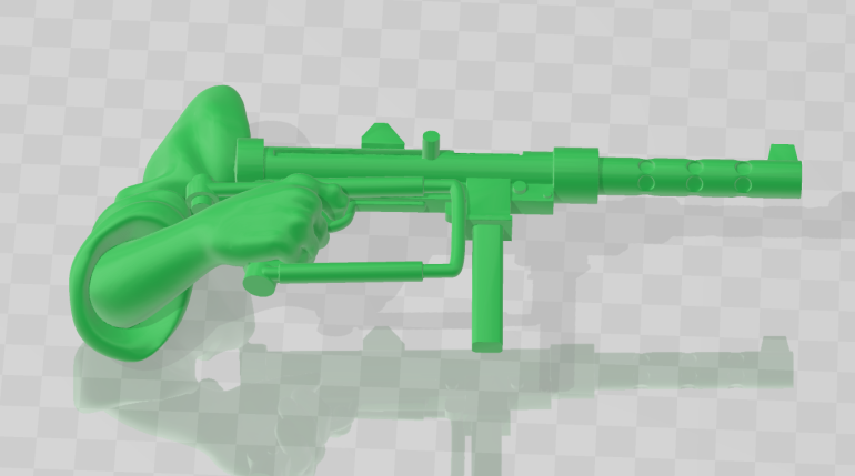 Now we have a Rifle it's time to arm the Guardsmen. For this I will be using Arms from the Irish at Jadotville kit but I also used other arms such as the ones from the US Navy kit.