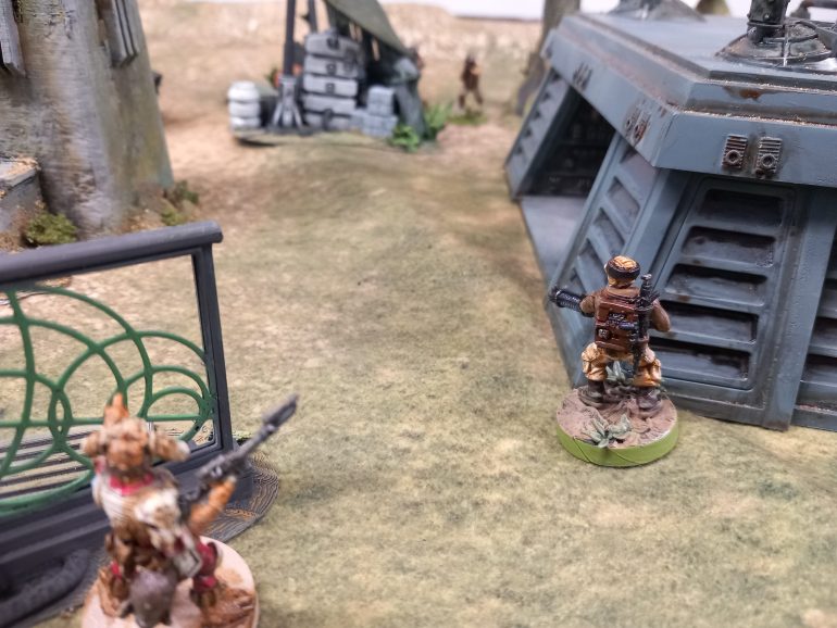 Approaching the comms tower the crew come under fire from the mercy who seem content to act defensively. They fire at long range so ka orders the crew to close the gap. Where Weedo when you need him.