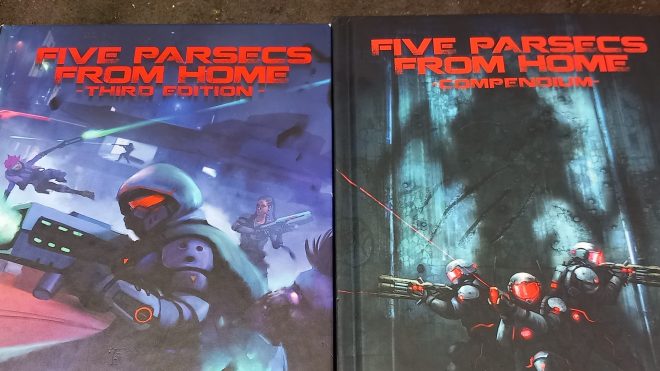 Five parsecs from planet Denzien