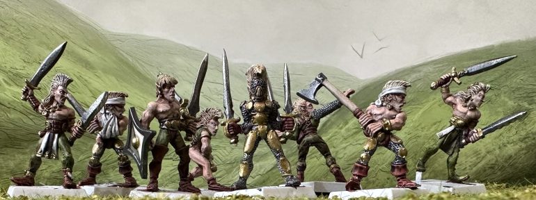 Overall Colour Scheme and Test Painting the Wardancers