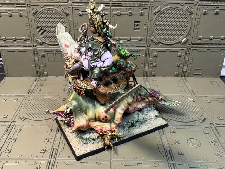 Chaos Lord Festus on Slug-Dragon