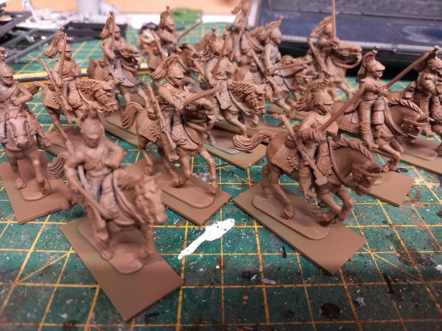 I box of perry miniatures French Dragoons to give me a unit of 12 with an  officer. There are so many cavalry units you can add to skirmish games, they seem to out number the infantry options.