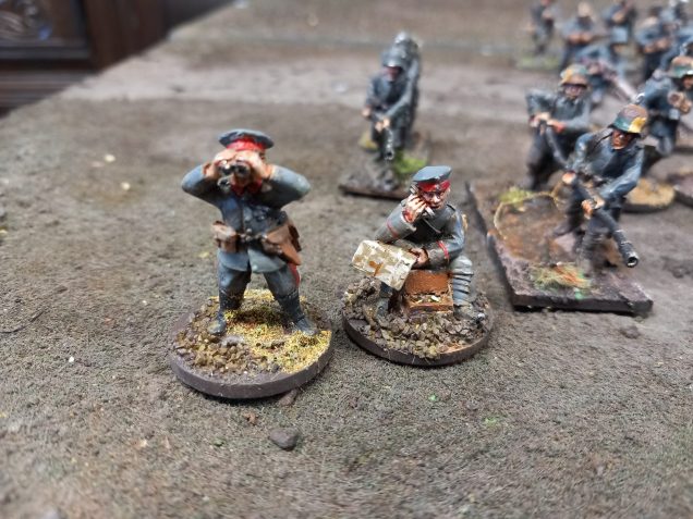 I have a lot of German officers. I felt this chap could make a good spotter for artillery 