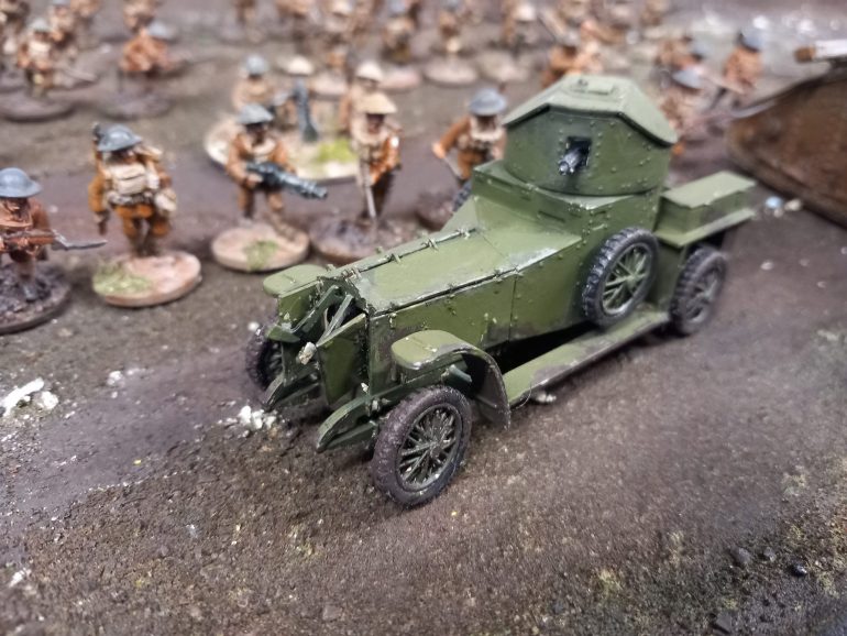 Armoured car. I have the vast amount of what's needed. I do have cavalry but they are early war so u dojld like yo get a new set of minis. A sniper team. Mortar snd artillery would complete the set. Something for me to look into if I like the rules 