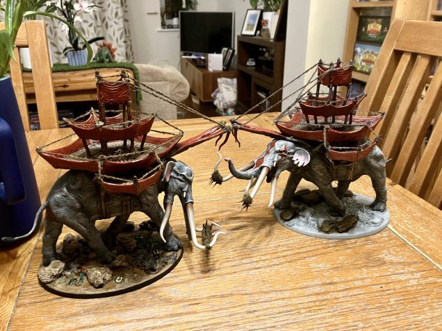 Mumaks painting in progress