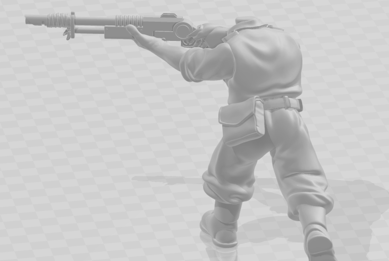 It might not seem like much but a little rotation makes it look much more natural. I went back and forth about putting an Aquilla on the pouch but I didn't want to go overboard with them