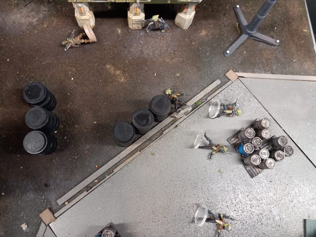 Realising the day isn't going well the final scum flees into the shadows leaving the crew to scrape krig up and return to their ship. This was a training scenario designed to get a player used to the combat rules only so Krigs injuries turn out not to be life threatening. The crews actions draw the attention of a local businessman who needs some tough types for a little job.