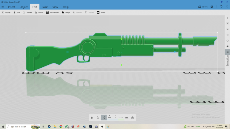 Then hit subtract. Here you can already see that it looks a lot less military and also make it look a little less Death Korps as well.