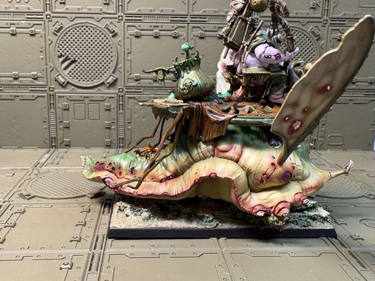 Chaos Lord Festus on Slug-Dragon