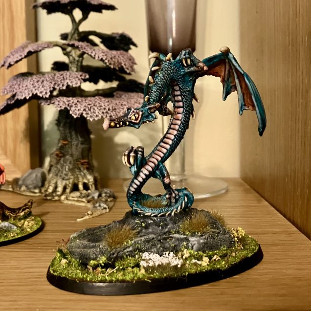 Blue dragon, painted blue, obvs.