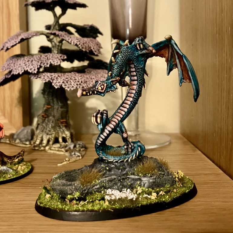 Blue dragon, painted blue, obvs.