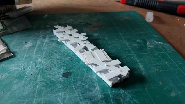 scratch built I beam bridge