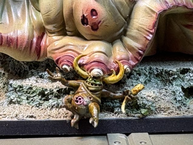 Chaos Lord Festus on Slug-Dragon