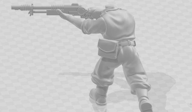 An ammo pouch on the left hip will help with the second point but it looks a little slapped on. This particular pouch is from an Ottoman set from Wargames Atlantic