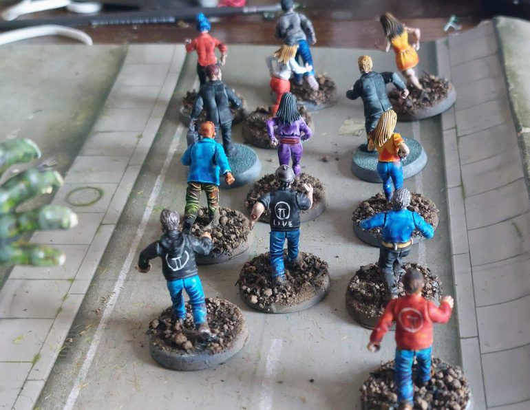 Waah! He's in front of us!