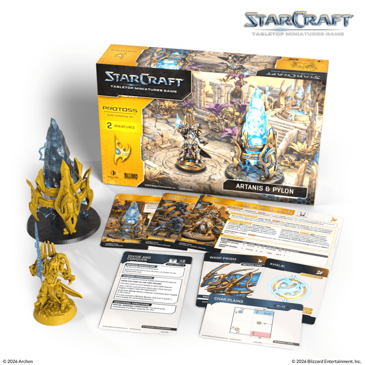 Artanis & Pylon - StarCraft Tabletop Miniatures Game